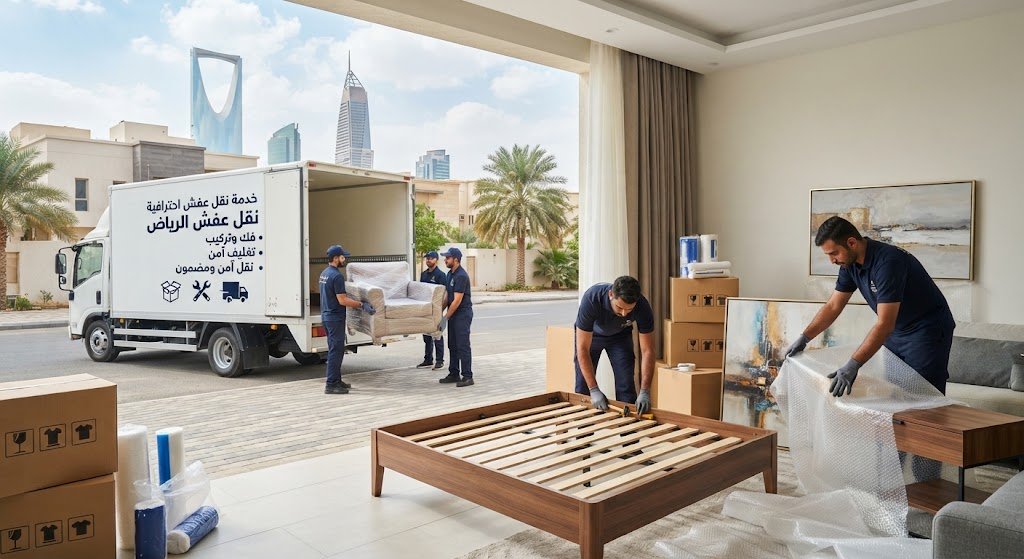 نقل عفش بالرياض | فك وتركيب وتغليف باحترافية وسعر بسيط