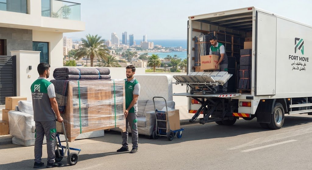 شركة نقل عفش بجازان شركة فورت موف نقل وتغليف امن بافضل الاسعار